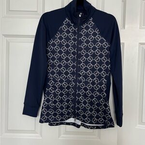 Peter Millar navy golf jacket, medium